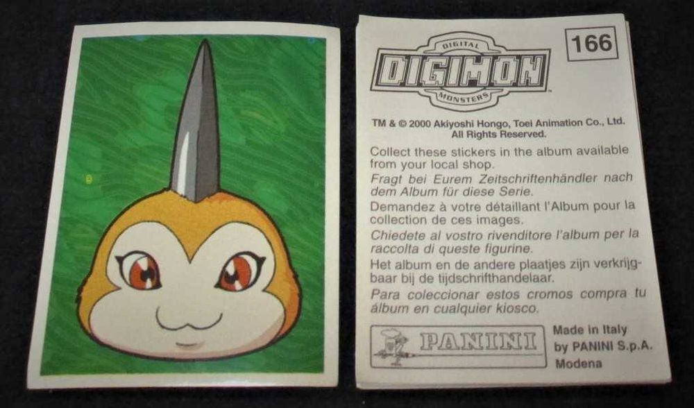 Cromos Autocolantes Digimon Panini 2000