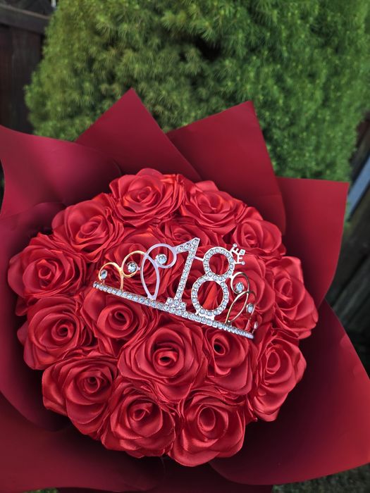 Bukiet wiecznych róż,róże wstążka, boxy prezentowe