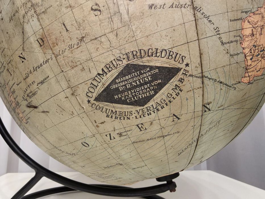 Antykwaryczny globus COLUMBUS  Berlin z 1929r.