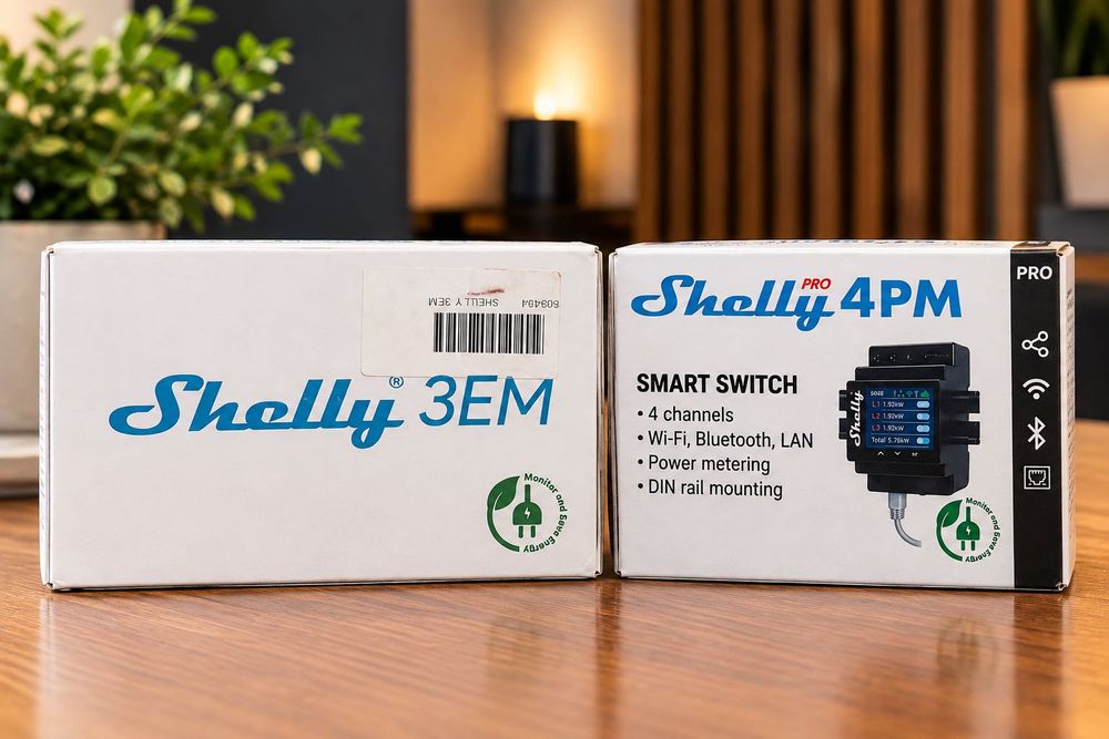 Shelly 3EM + Pro 4PM — мониторинг и управление 4 линиями