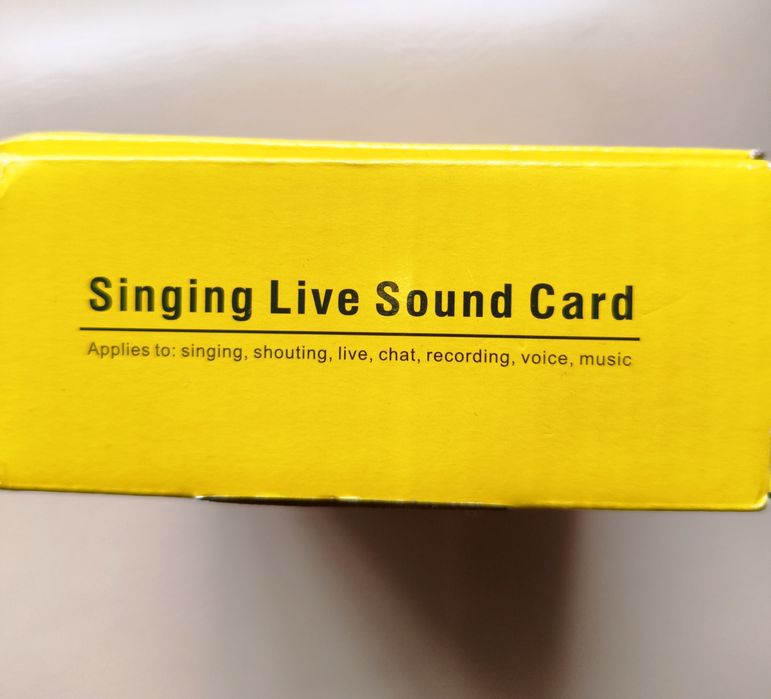 Placa de Som V8 para Stream live Karaoke