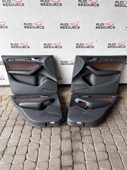 Карти дверей карта обшивка обліцовка Audi Q5 чорна коричнева бежева