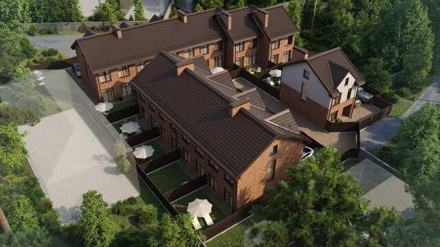 Нові таунхауси з комунікаціями в закритому комплексі  від 97 м²