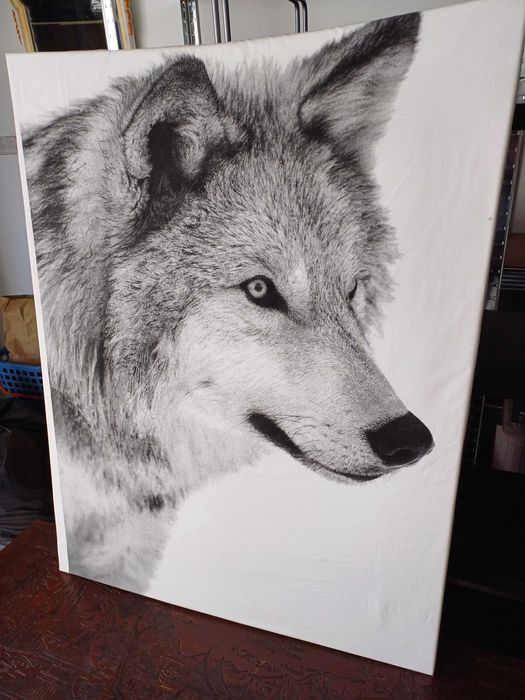 Tela o Lobo em tecido