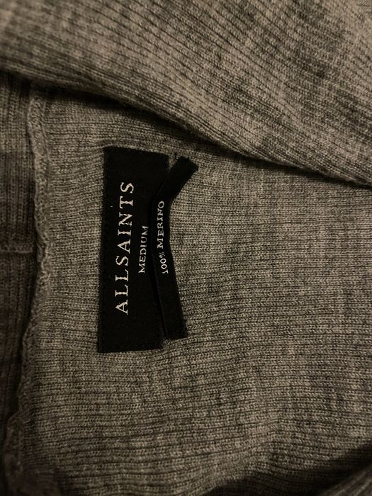AllSaints kardigan merino szary