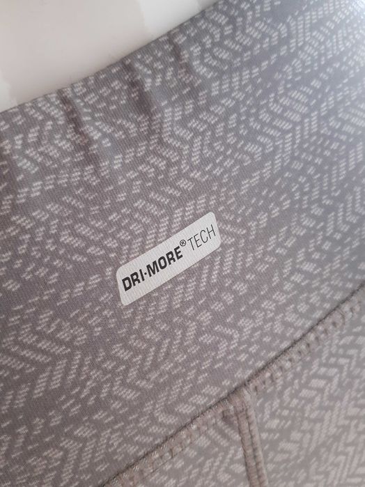 jasnoszare getry legginsy sportowe we wzór do ćwiczeń Athletic Works S