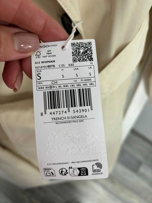 стильний тренч плащ mango