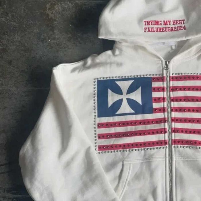 Zip-Hoodie USA balenciaga, numbernine, LGB, LGB, archive, opium