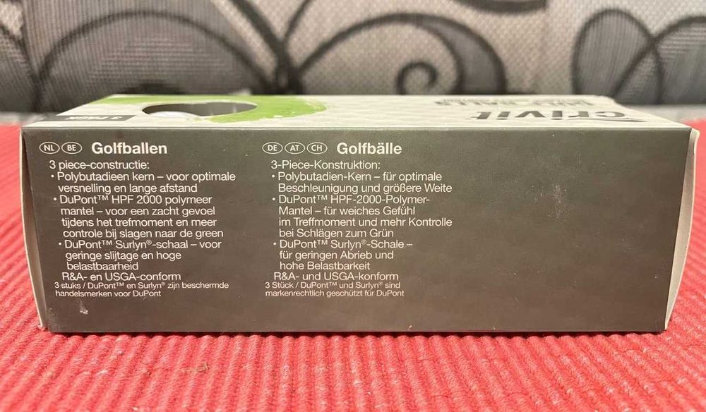 Продам м'ячі для гольфу Crivit Golf Balls (3 м'ячі) 46грам