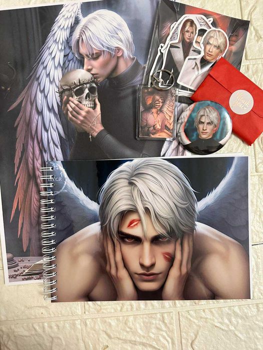 клуб романтики люцифер каїн рєйтан стіенри брелок значок