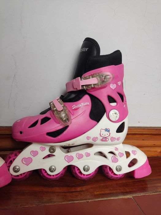 Patins rosa tamanho 33-36
