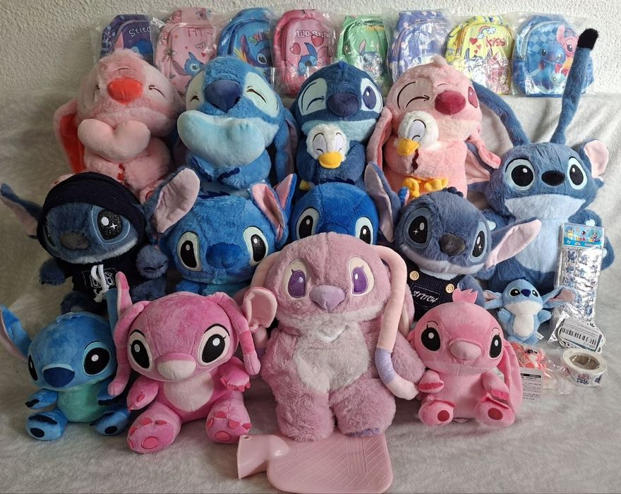 Акція! Плюшевий Стіч в комбінезоні, Стич, Stitch,Ангел, зі Стічем