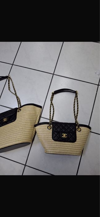 Piekny koszyk letni wzor Chanel