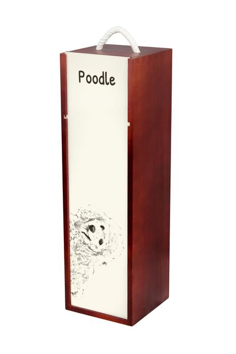 Pudel pudełko na wino z psem Art-Dog