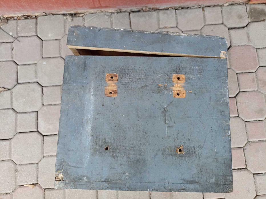 stara drewniana skrzynia MAN lizenz motorszam