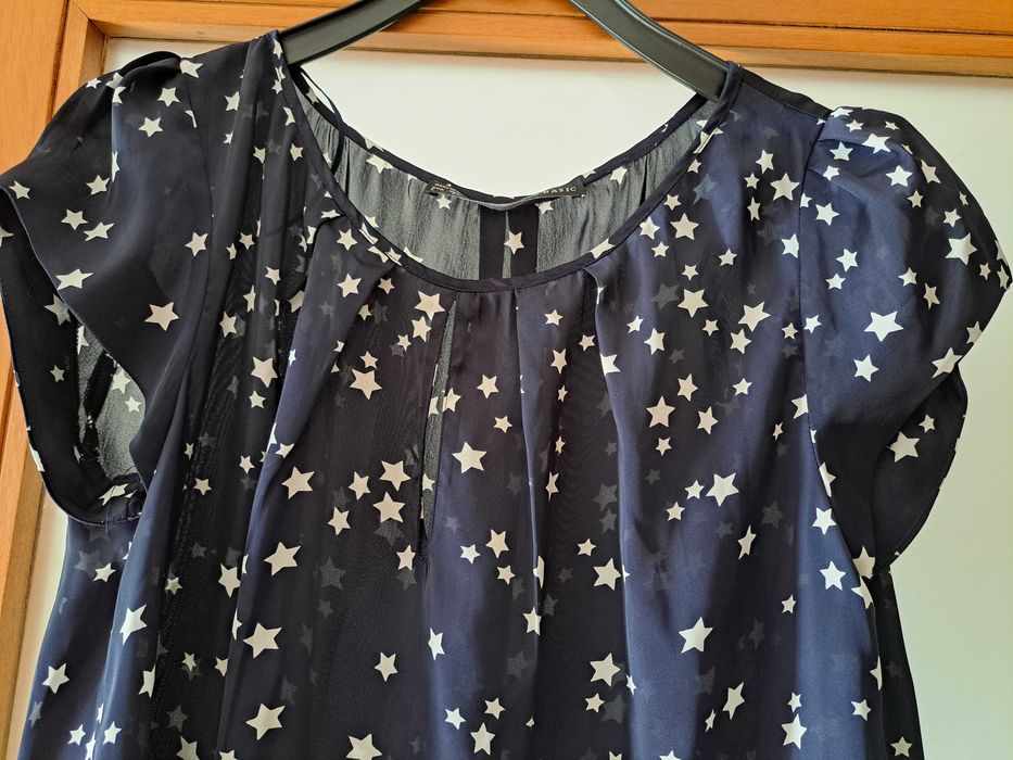 Blusa / tunica azul marinho Zara