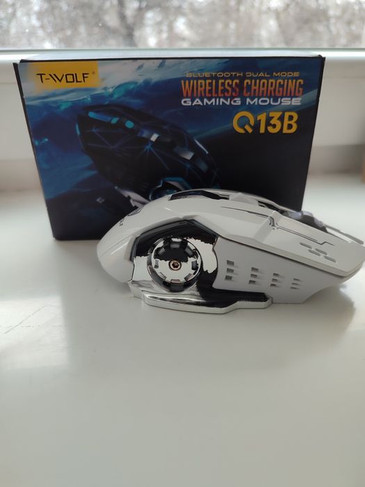 Миша бездротова, безшумна ігрова з підсвічуванням