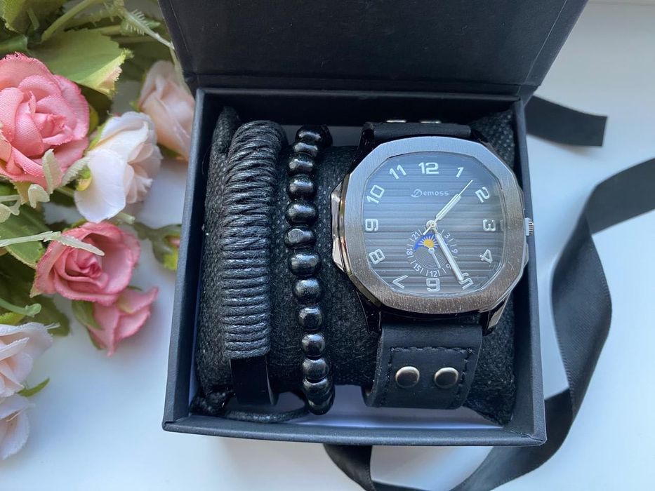 Подарочный набор с часами, мужской.