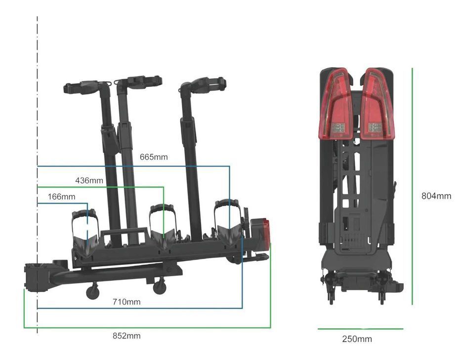 Bagażnik rowerowy - Platforma Rowerowa na hak SPINDER TX3 LED | Nowość 2026