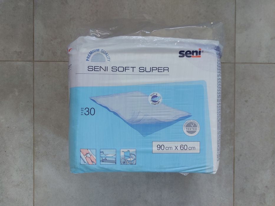 Seni Soft Super Podkłady higieniczne 90x60cm x 30 sztuk na łóżko