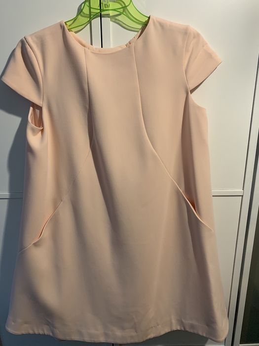 Morelowa grubsza sukienka M