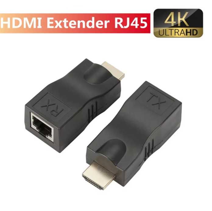 Conversor HDMI através de cabo internet RJ45