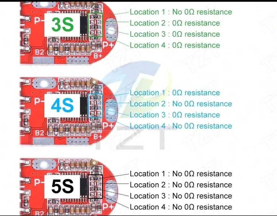 Универсальная BMS 3S/4S/5S 25A, Надёжная Защита Аккумуляторов 18650