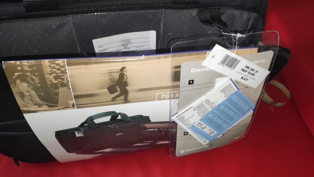 Torba Teczka Samsonite Philip Island Toploader nowa duża szyfr x2 17"