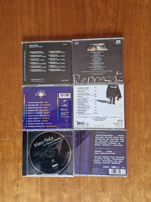Coleção de 7 CD de música portuguesa