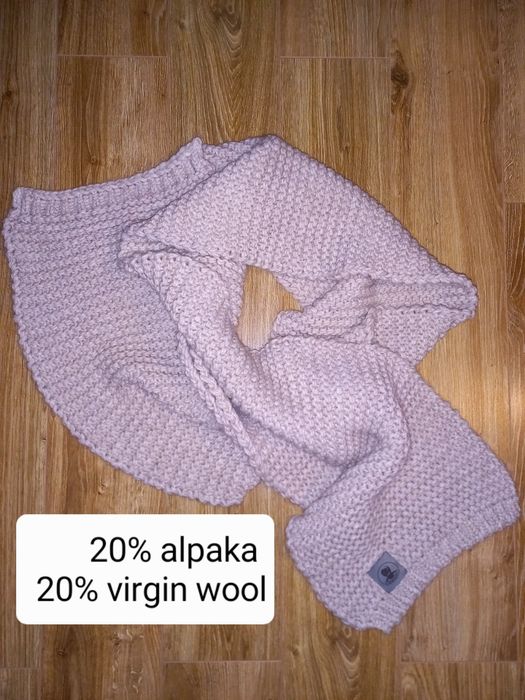 Szal alpaka wełna Gałgan