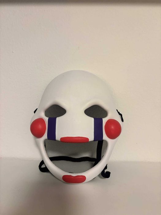 Máscara Puppet FNAF Pintada à Mão | Cosplay Five Nights at Freddy's
