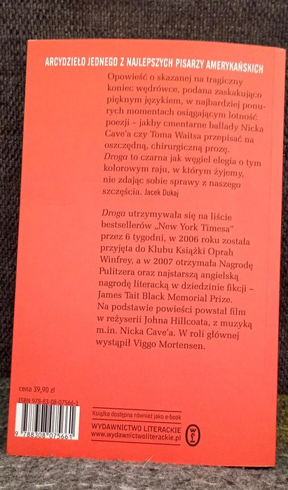 Droga - Cormac McCarthy , stan bardzo dobry