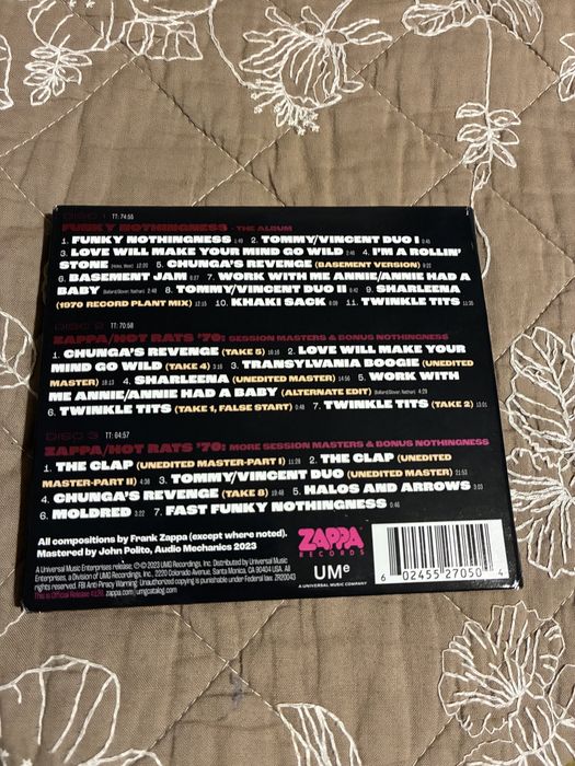 Frank Zappa CD triplo Novo