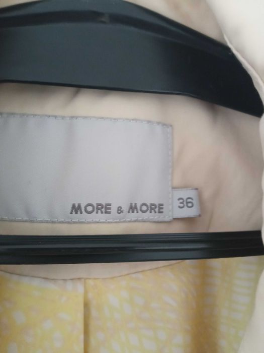 More & More damski lekki prochowiec płaszcz wiosenny r 36