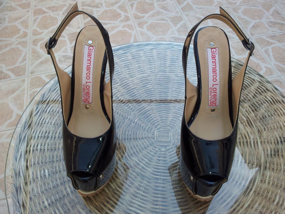 Buty, sandały na platformie Giamarco Lorenzi Couture 15cm.