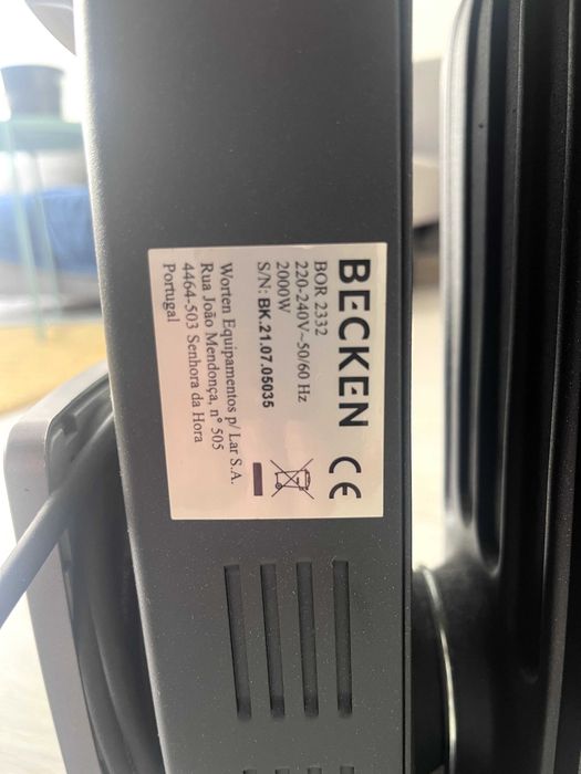 Aquecedor a Óleo BECKEN 2000w