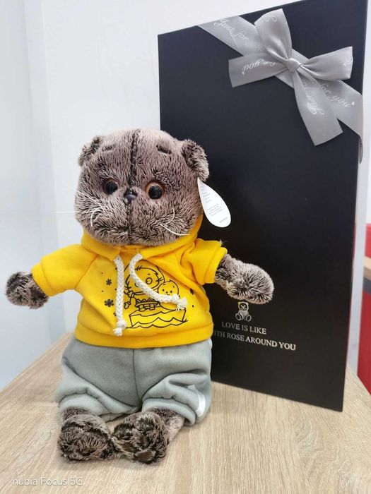 Басик, мягкая игрушка кот басик, басик в одежде басик в костюме