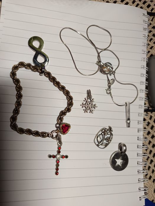 Brincos pendentes compridos ouro 9 k e prata de lei 925 novos com zirc