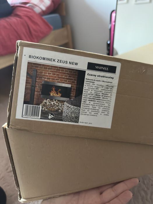 Biokominek kominek ZEUS wiszący na biopaliwo Poznań nowy nieużywany