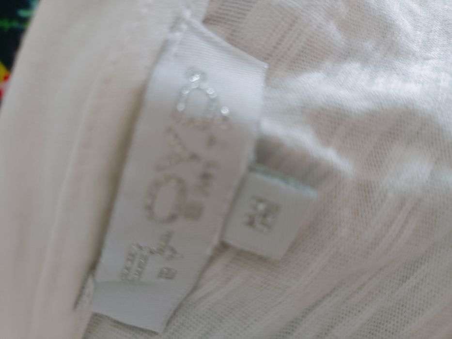 Bluzka kremowa bawełna złoty napis roz M firma Floyd