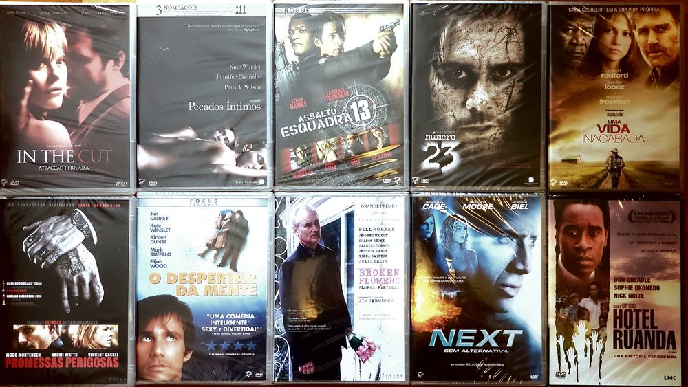 DVD diversos; filmes, documentários, etc.