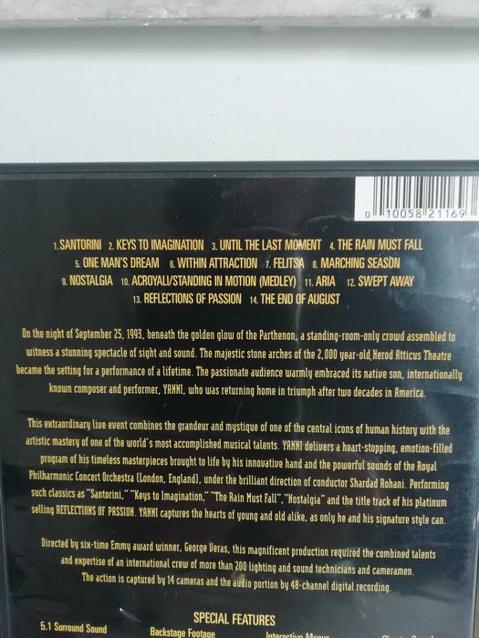 Yanni - Live at Acropolis e Concert Event  DVD / CD