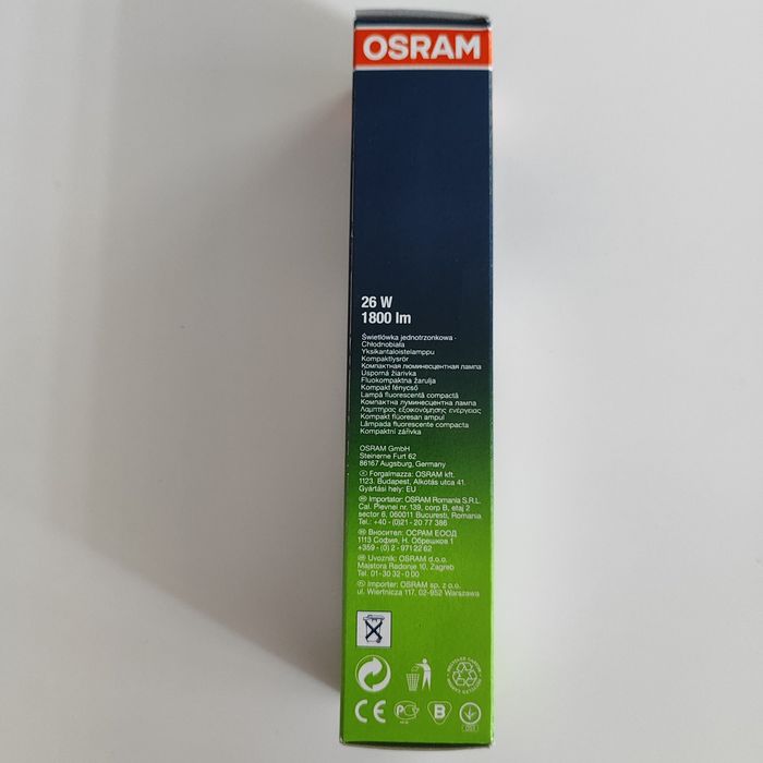 Świetlówka kompaktowa Osram dulux D/E 26W