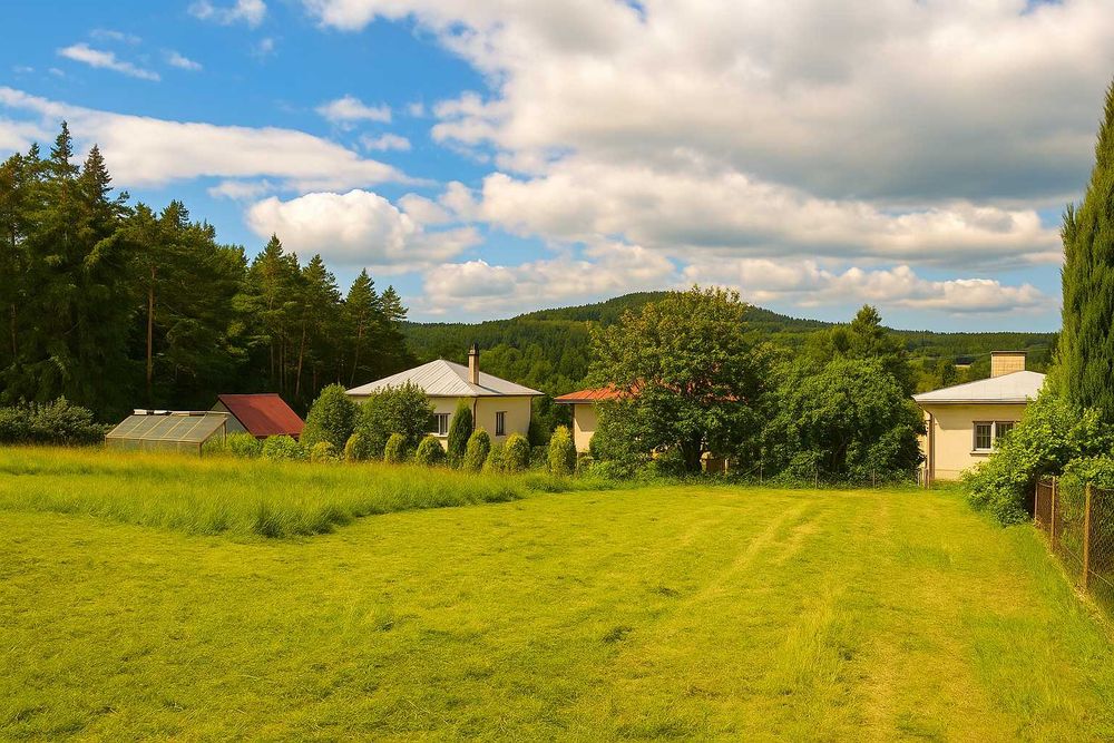 Działka budowlana 755 m², widokowa, 5 min od centrum uzdrowiska