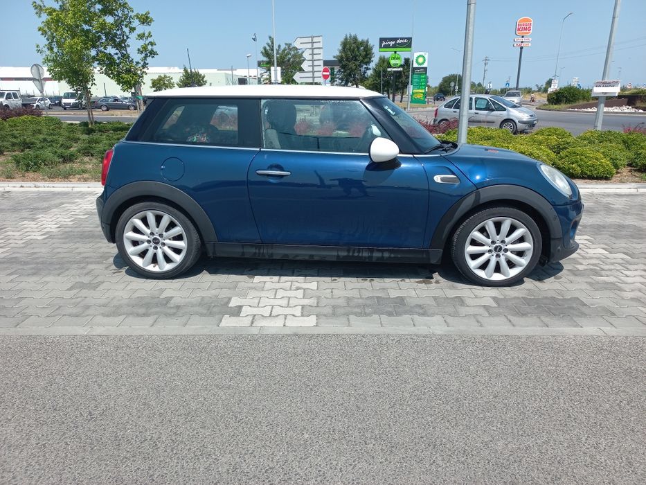 Mini coper, azul