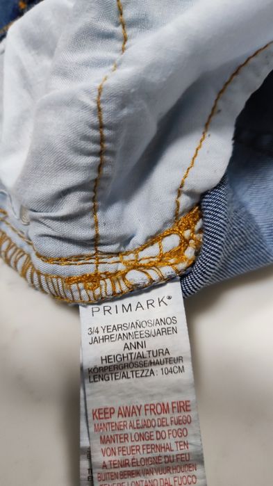 Spodnie jeansy r. 104 Primark 3-4 lata, regulacja w pasie
