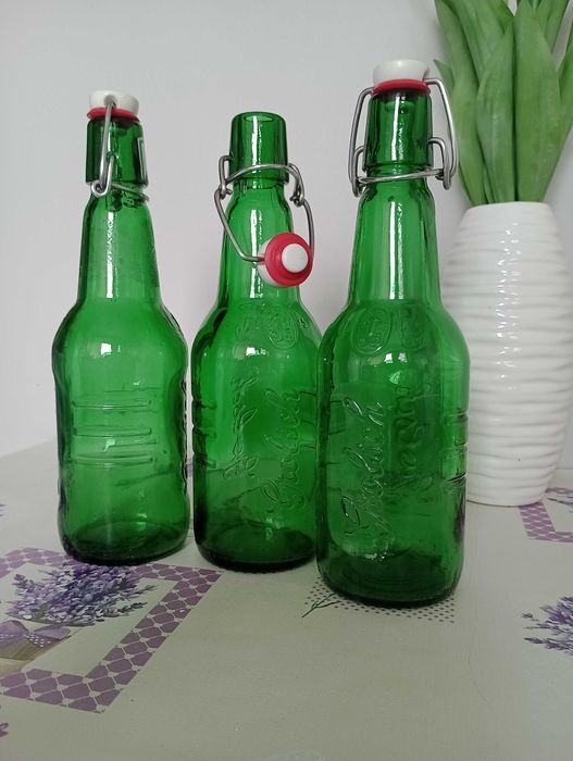 Butelki szklane z zamknięciem 55  szt