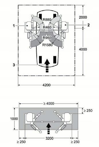 Podnośnik śrubowy dwukolumnowy HOFMANN MTF 3000 do 3 ton