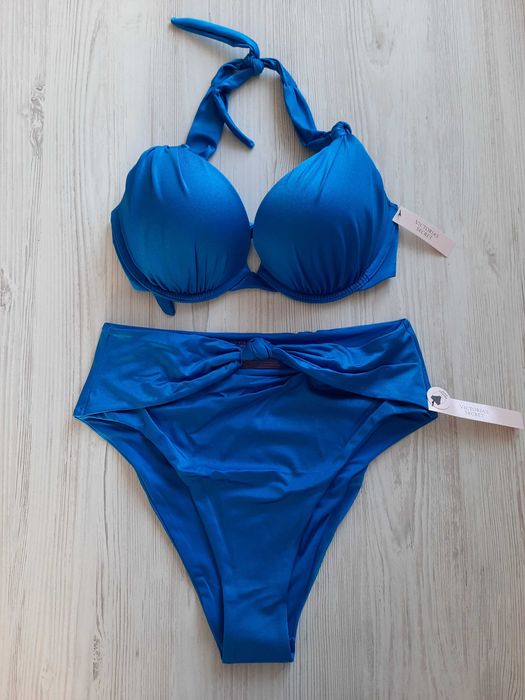 Купальник высокая талия высокие трусики плавки Victoria's Secret S M L низ от купальника черные с высокими плавками трусиками утяжка розовые голубые