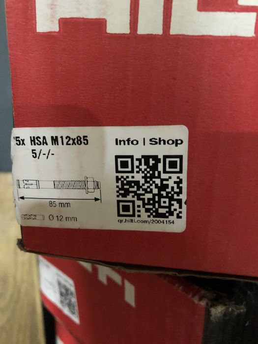 Kolki rozporowe kotwa